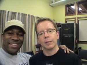 Stephane Levesque and I, many years after our first meeting at Orford. 